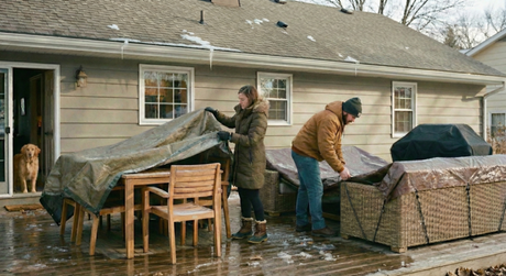 How to Protect Outdoor Furniture in Texas Winters