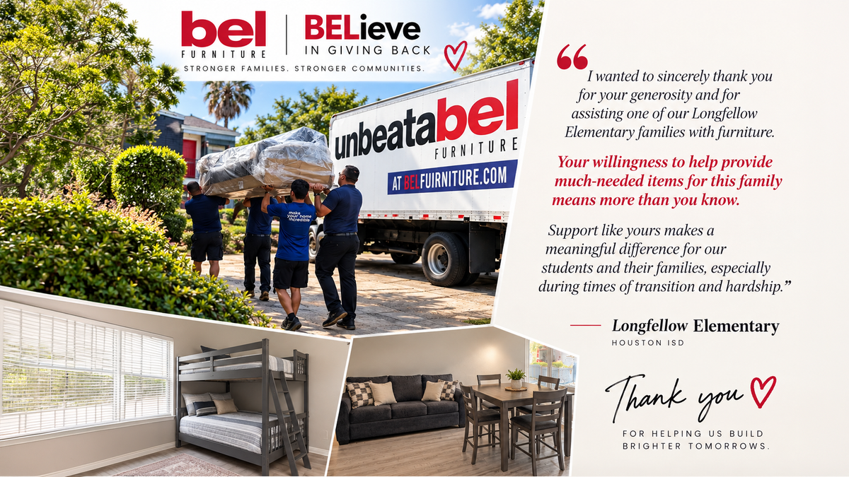 BELieve in Giving Back: Helping a Houston Family Make a House a Home