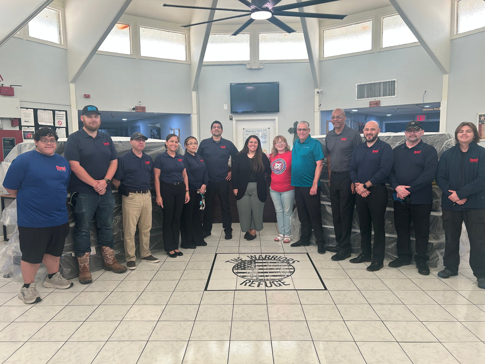 Bel Furniture Donates Mattresses to The Warrior’s Refuge in Support of Veterans