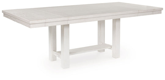 Robbinsdale - Rectangular Dining Table White Dining Tables with Extensions None by Signature Design by Ashley® | Bel Furniture
