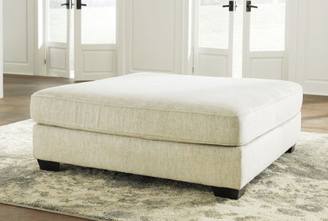 Rawcliffe - Parchment - Oversized Accent Ottoman by Signature Design by Ashley® | Bel Furniture