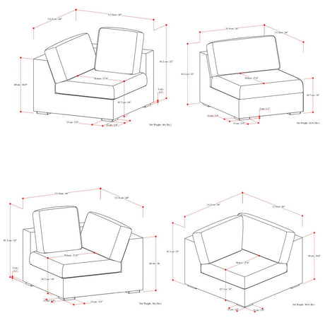 Jasmine - Handcrafted Sectional Sofa