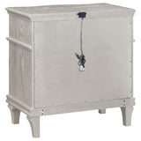 Evangeline - 3-Drawer Nightstand - Silver Oak by CoasterElevations | Bel Furniture