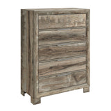 Cllisie - 5 Piece Bedroom Set With Padded Headboard