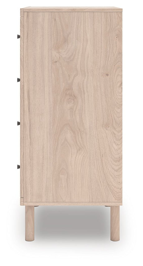 Arloster - Tan - Four Drawer Chest by Signature Design by Ashley® | Bel Furniture
