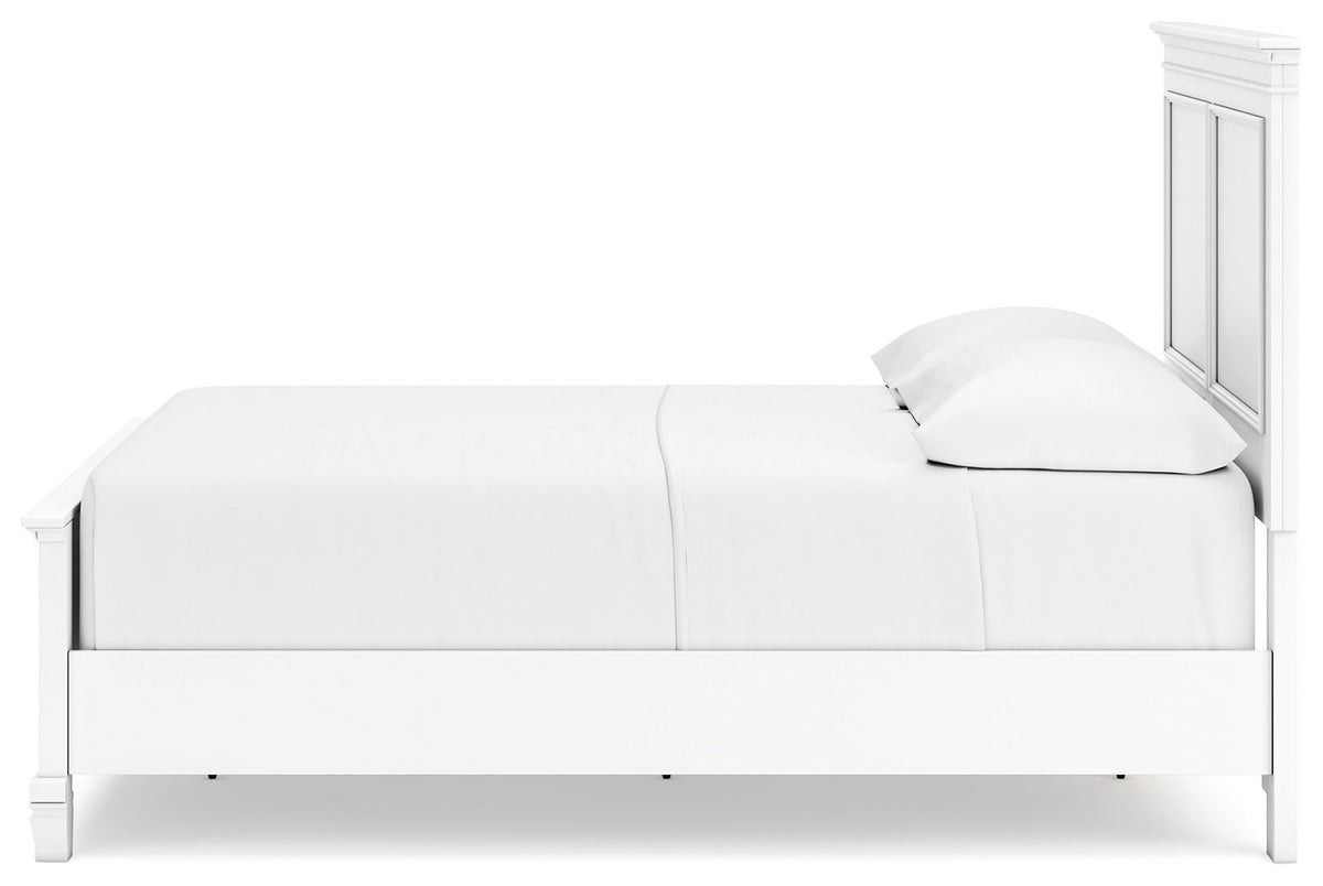 Fortman - Full Panel Bed - White