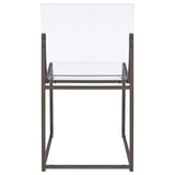 Jillian - 5 Piece Round Mirror Top Dining Set - Black Nickel by CoasterEveryday | Bel Furniture