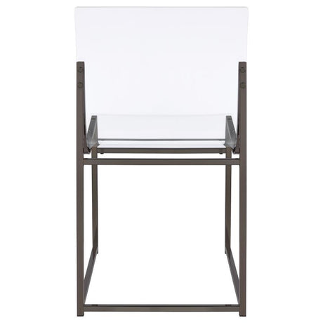 Jillian - 5 Piece Round Mirror Top Dining Set - Black Nickel by CoasterEveryday | Bel Furniture