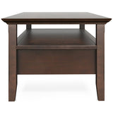 Acadian - Coffee Table With Drawer - Brown by Simpli-Home | Bel Furniture