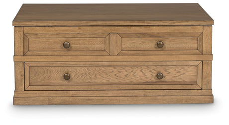 Sharlance - Light Brown - Lift Top Cocktail Table by Signature Design by Ashley® | Bel Furniture