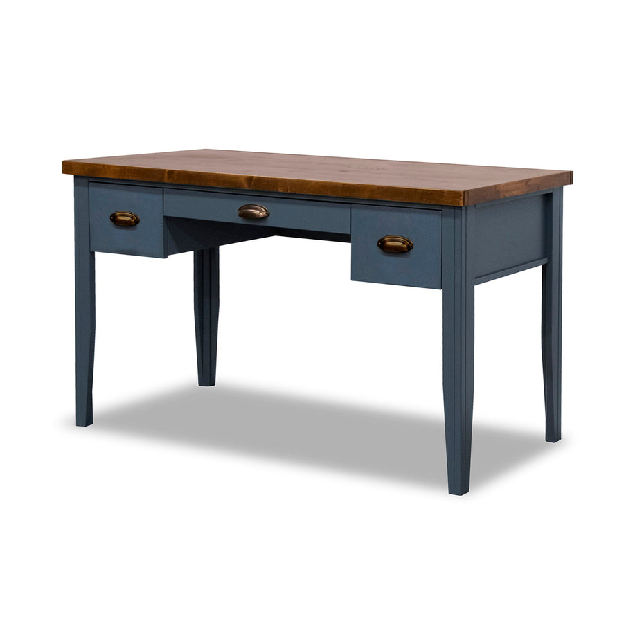 Nantucket - Writing Desk - Blue Denim, Whiskey