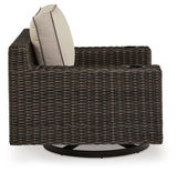 Coastline Bay - Brown - Swivel Lounge W/ Cushion by Signature Design by Ashley® | Bel Furniture