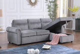 Ashton - Reversible Sleeper Sectional Sofa Chaise by Lilola Home | Bel Furniture