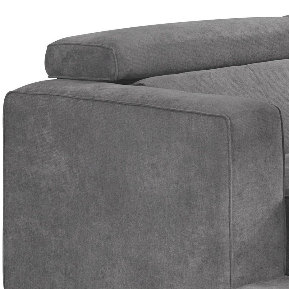 Black Legs Sofa - Dark Gray