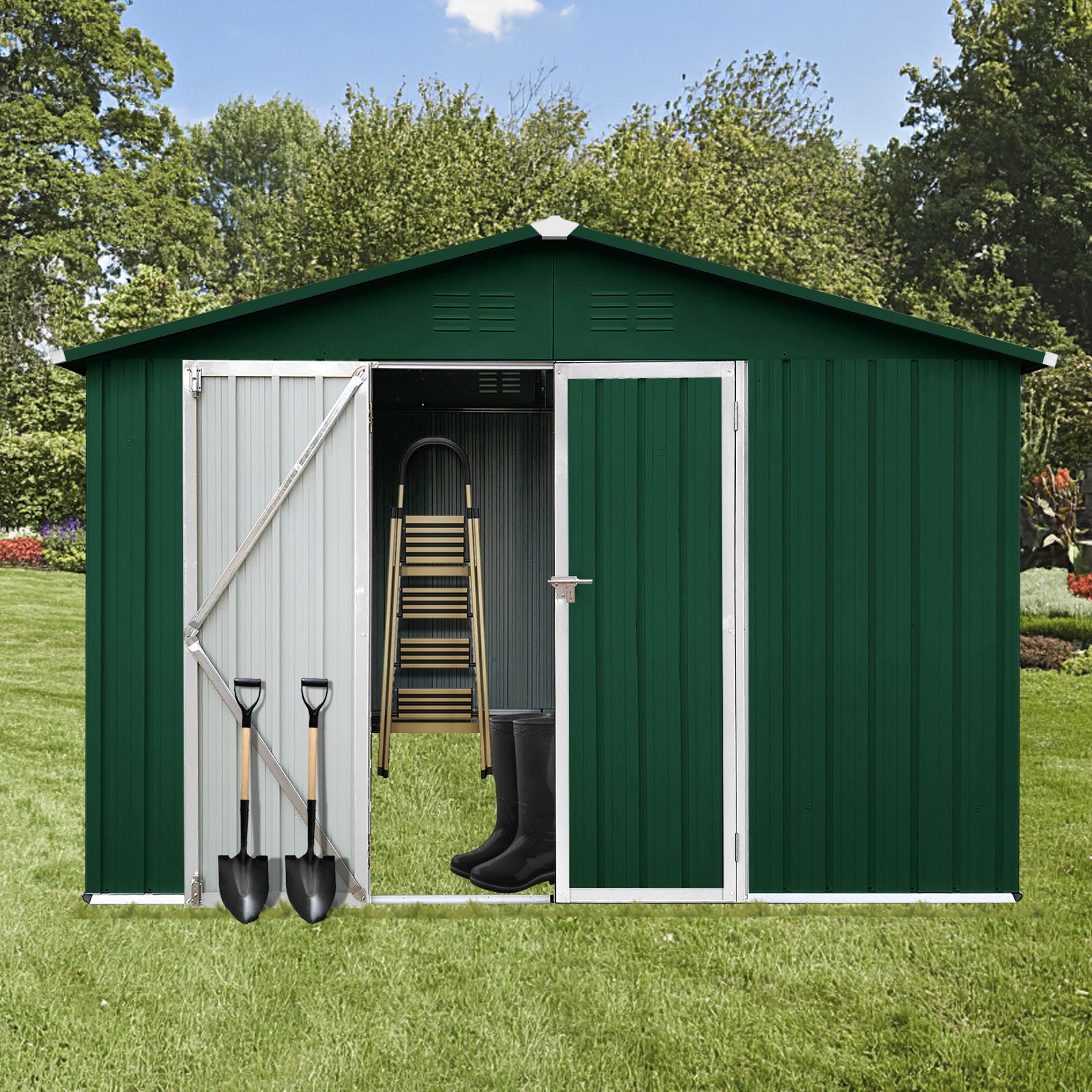 10' x 12' Garden Sheds Outdoor Storage Sheds