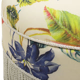 Yolanda - Round Upholstered Accent Ottoman by Jennifer Taylor Home | Bel Furniture