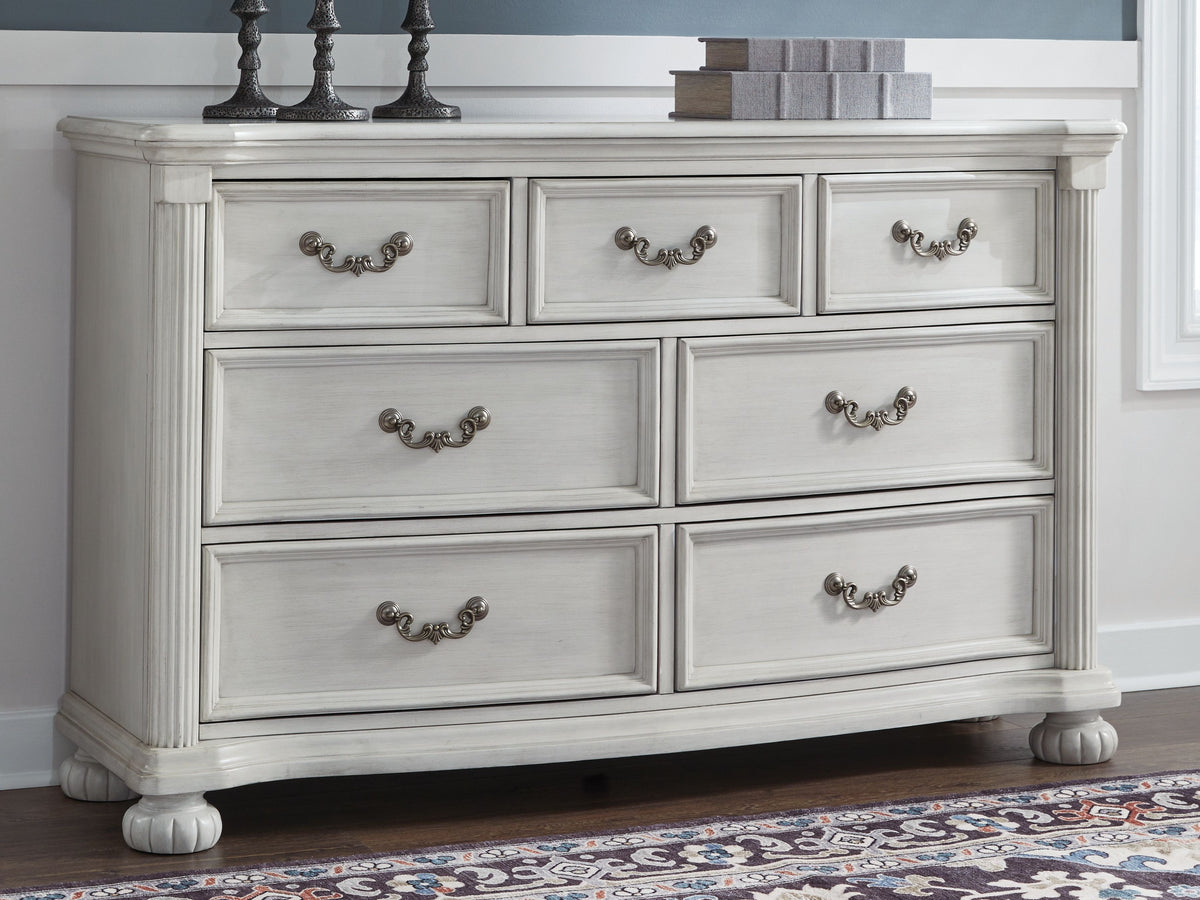 Montelaine - Antique White - Dresser by Benchcraft® | Bel Furniture