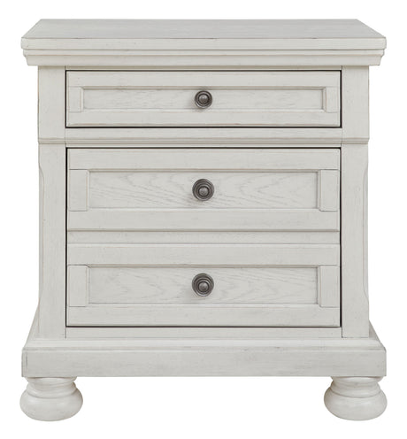 Robbinsdale - Antique White - Two Drawer Night Stand by Signature Design by Ashley® | Bel Furniture