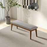 Warren - Bench - Ash Gray by Ashcroft Furniture | Bel Furniture