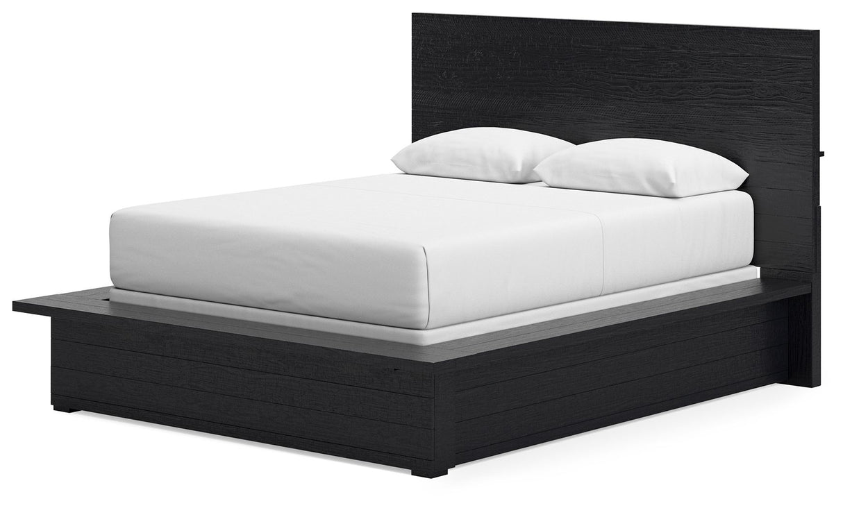 Londer - Black - Queen Panel Bed by Millennium® by Ashley | Bel Furniture