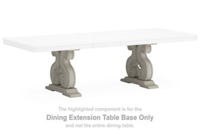 Arlendyne - Antique White - Rect Dining Room Table Base