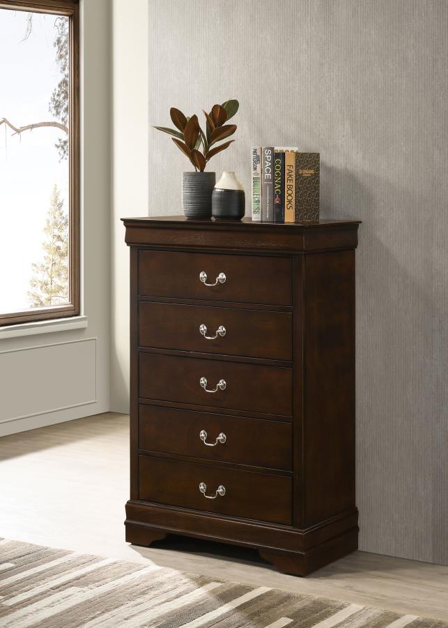 Louis Philippe - Five-drawer Chest by CoasterEveryday | Bel Furniture