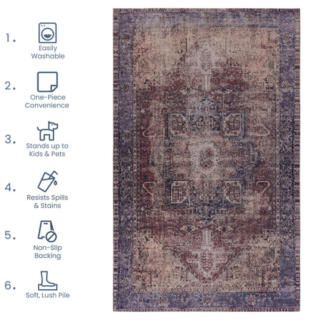 Maval - Area Rug Washable - view 3