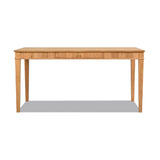 Dumont - Modern Farmhouse 1 Drawer Fluted Home Office Writing Desk - Natural Blonde by Jennifer Taylor Home | Bel Furniture