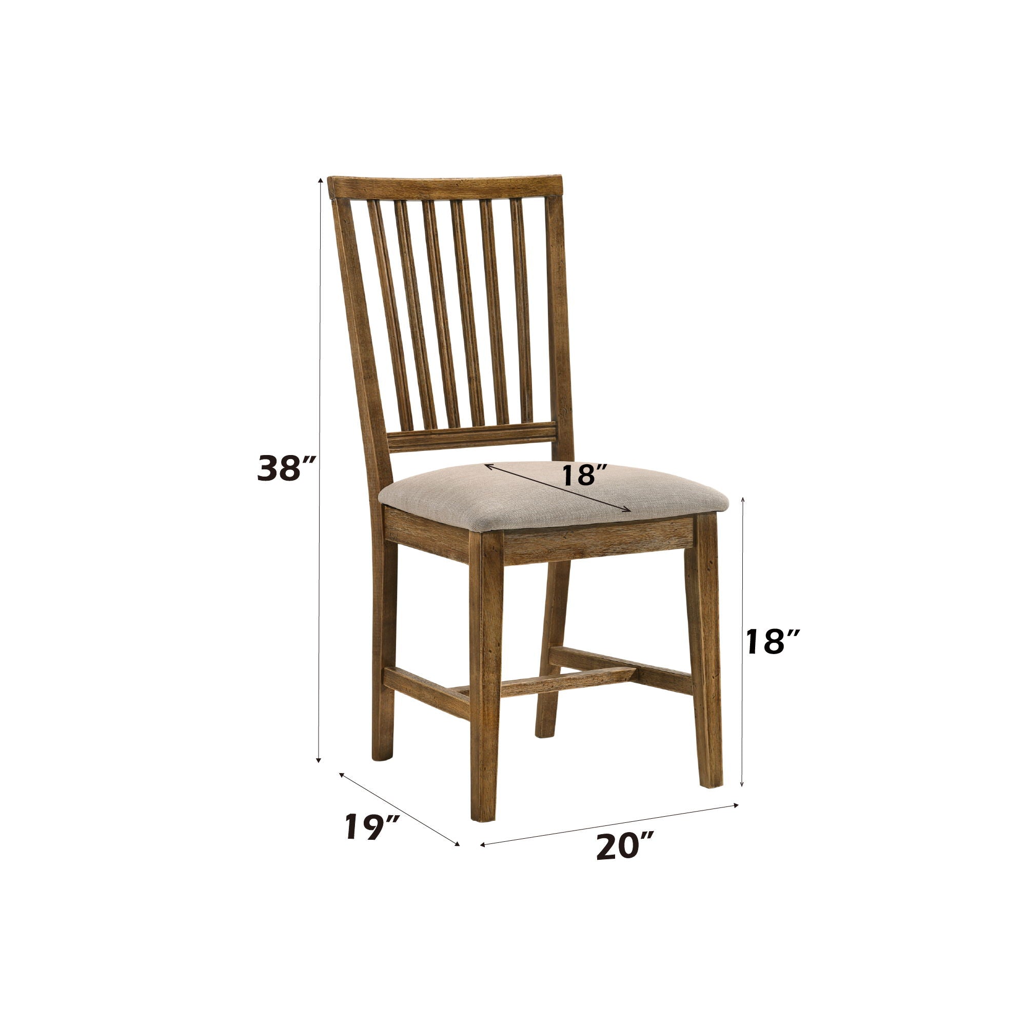 Wallace II - Side Chair (Set of 2) - Oak / Tan