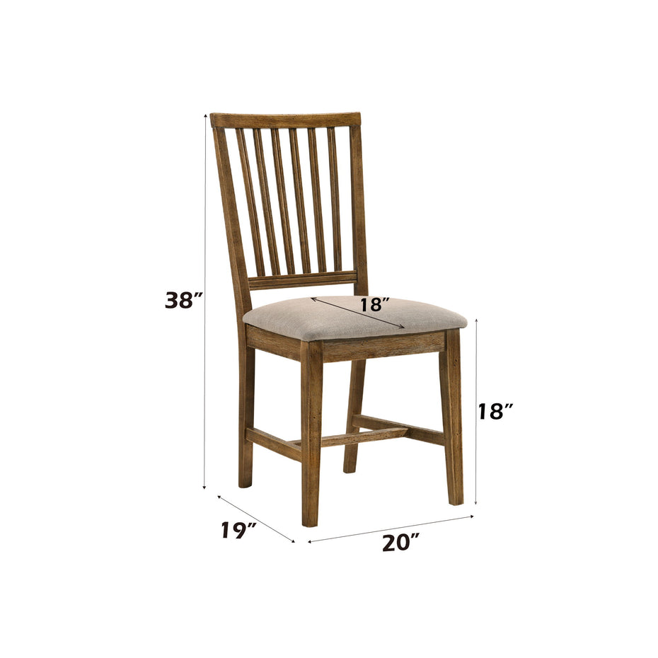 Wallace II - Side Chair (Set of 2) - Oak / Tan