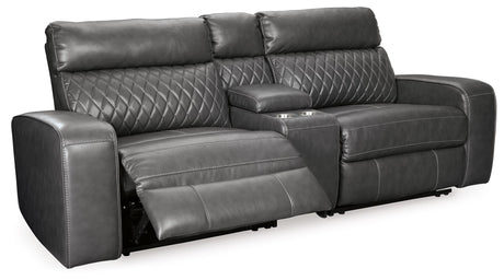 Samperstone - Power Reclining Sectional - view 2