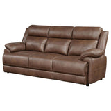 Ellington - Upholstered Padded Arm Sofa - Dark Brown by Coaster Fine Furniture | Bel Furniture