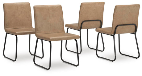Pharwynn - Dining Upholstered Side Chair (Set of 4) - Toast - view 2