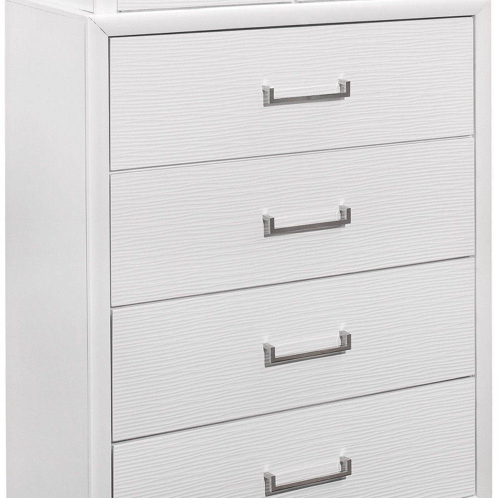 Chest With 6 Drawers - White