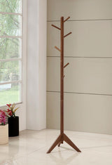 Devlin - 6 Hook Freestanding Wood Coat Rack Hat Hanger by CoasterEveryday | Bel Furniture
