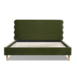 Stockholm - Modern Wavy Headboard Platform Bed by Jennifer Taylor Home | Bel Furniture