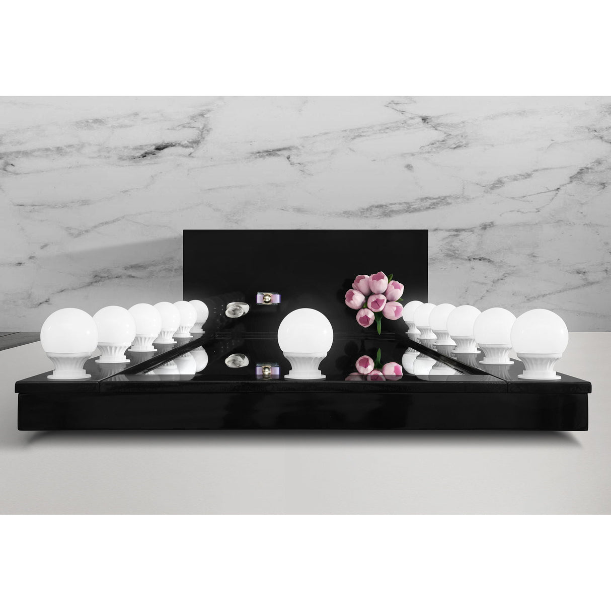 Elisa - Narrow Tall Mirror With Speaker And Drawer