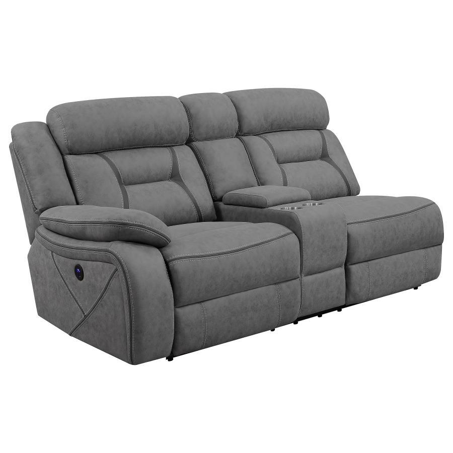 Higgins - LAF Power Loveseat - Gray