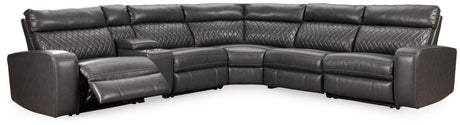 Samperstone - Power Reclining Sectional - view 3