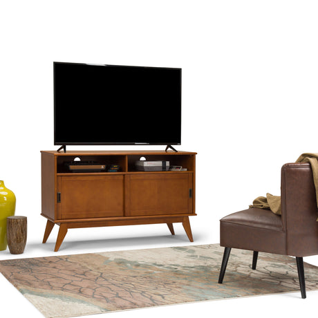 Draper - Handcrafted Mid Century Low TV Media Stand - view 7