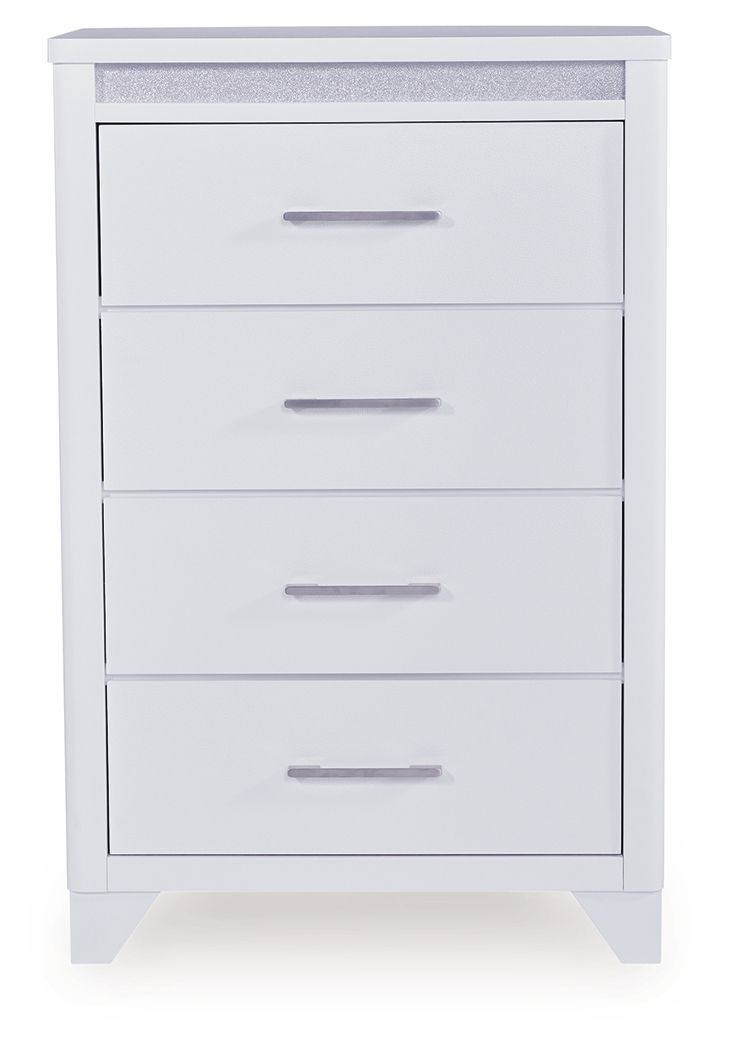 Jarlee - White - Four Drawer Chest by Signature Design by Ashley® | Bel Furniture