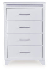 Jarlee - White - Four Drawer Chest by Signature Design by Ashley® | Bel Furniture