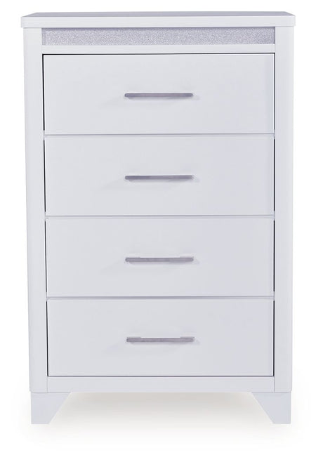 Jarlee - White - Four Drawer Chest by Signature Design by Ashley® | Bel Furniture
