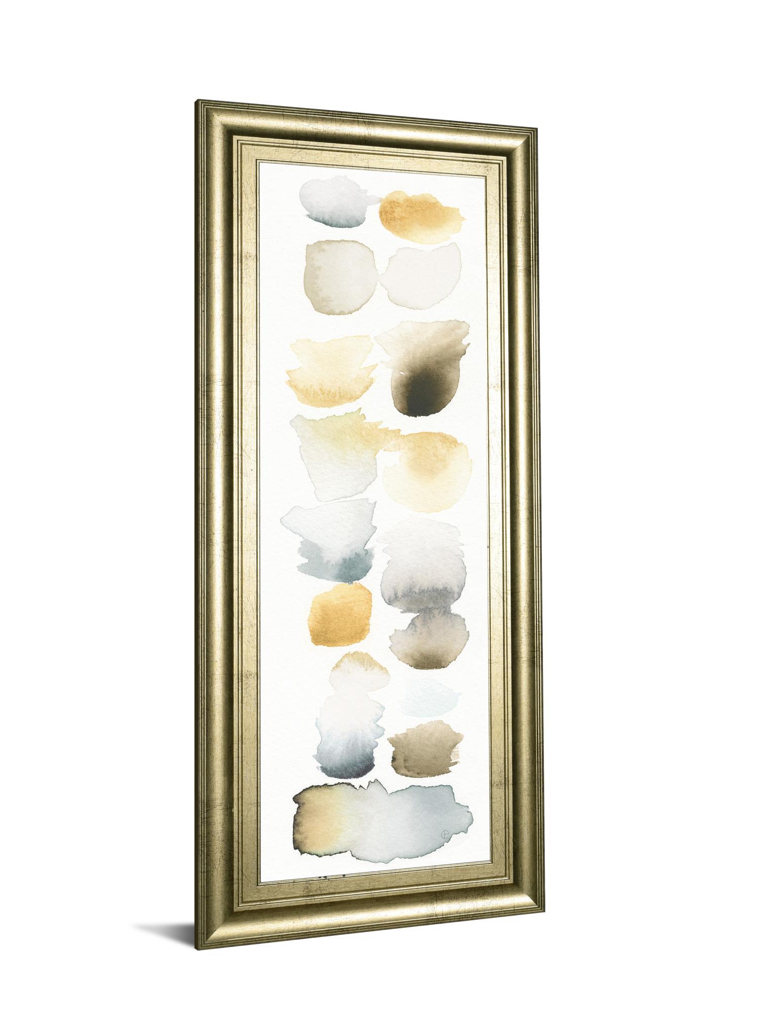 Watercolor Swatch Panel Il By Elyse De Neige - Framed Print Wall Art - White