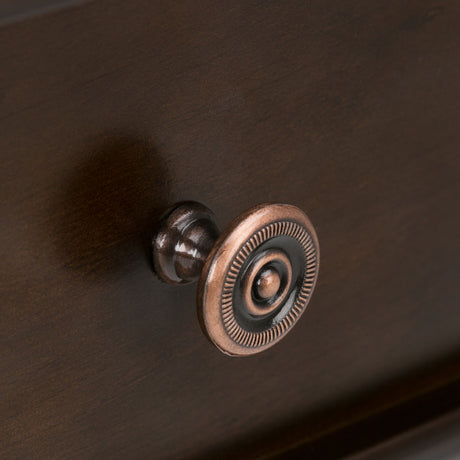 Carlton - Home Office Desk - Dark Tobacco Brown by Simpli-Home | Bel Furniture