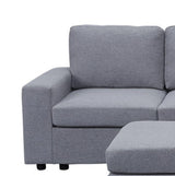 Marley - 7 Seat Reversible Modular Sectional Sofa With Ottoman