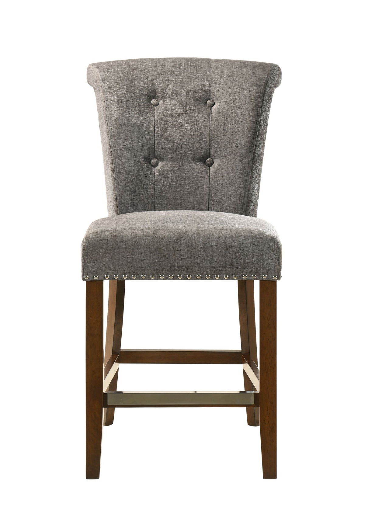 Auggie - 20.5" Fabric Counter Height Chair With Nailhead Trim by Lilola Home | Bel Furniture
