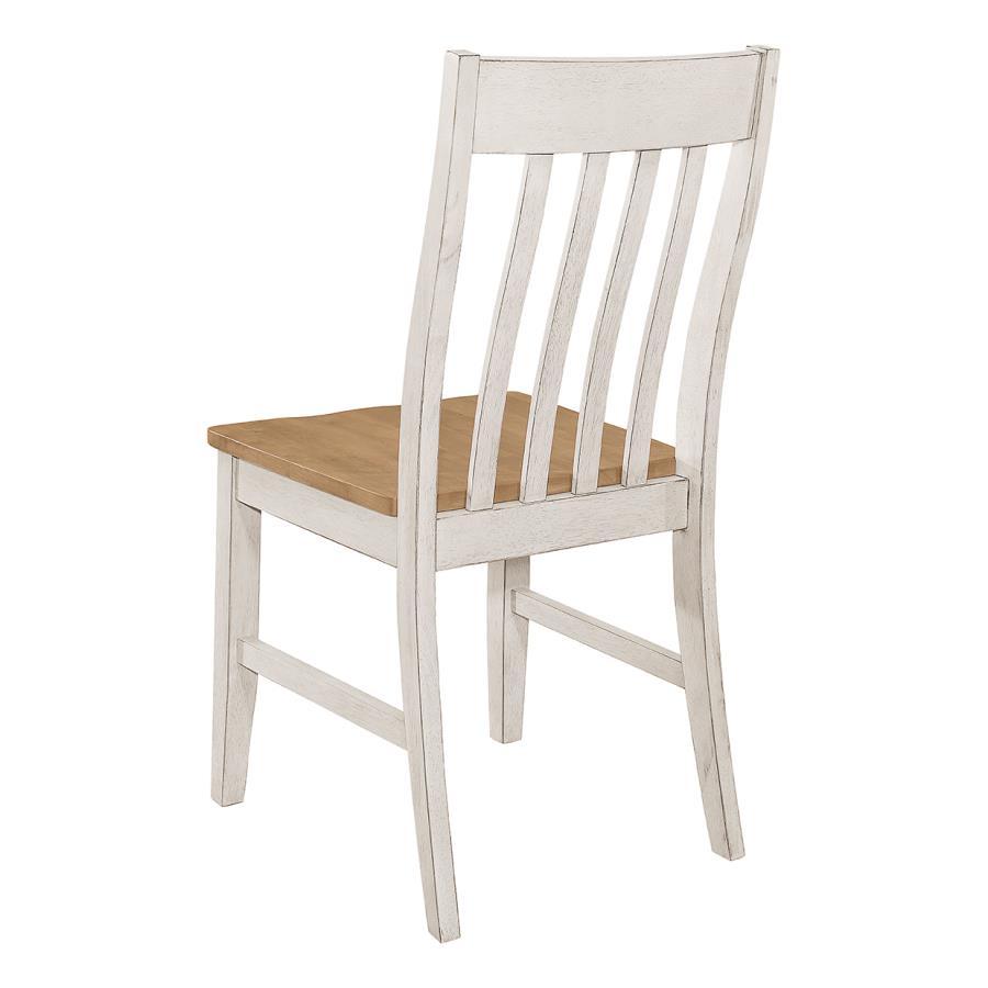 Kirby - Wood Dining Side Chair (Set of 2) - Rustic Off White