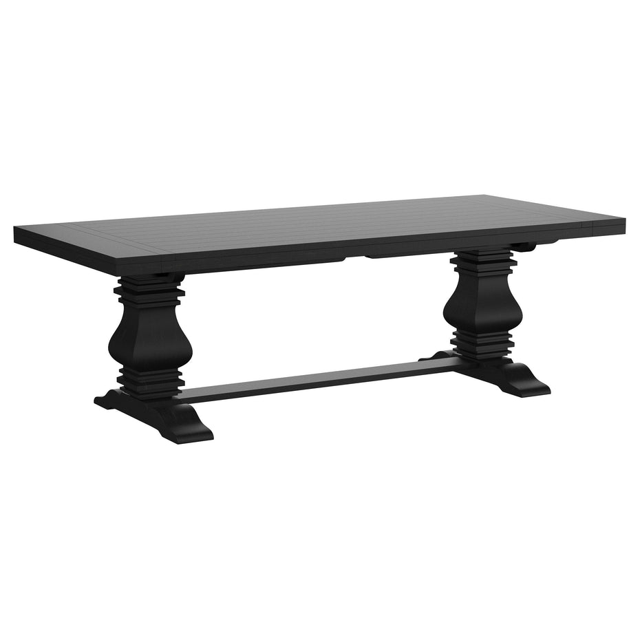 Florence - Extension Dining Table - Distressed Black