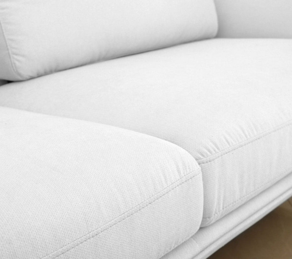 Sofa With Black Legs - Off White